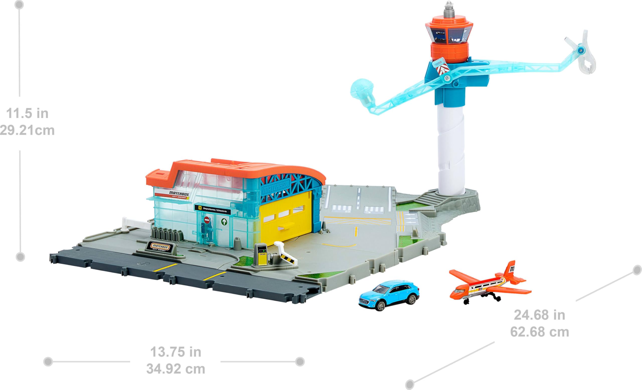 ミニカー 10台セット カラフル 会社速販モデル用(非売品) Amazon.com: Matchbox Toy Car Playset, Takeoff Adventure Airport